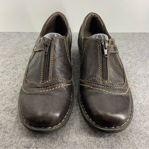 Clarks Nikki Chorus Brown Leather Loafers Women’s Size 8M